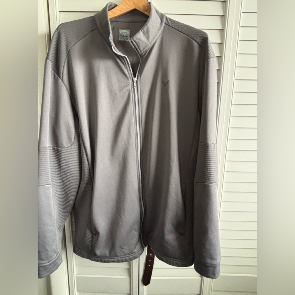 Men’s Callaway, gray zip up jacket